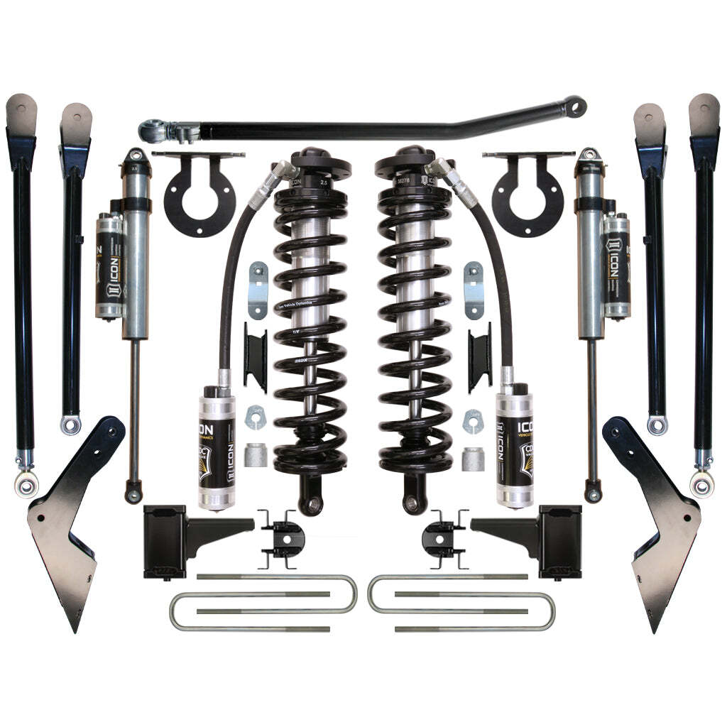 ICON K63124 Stage 4 Coilover Conversion System Ford F250/F350 4-5.5" Lift