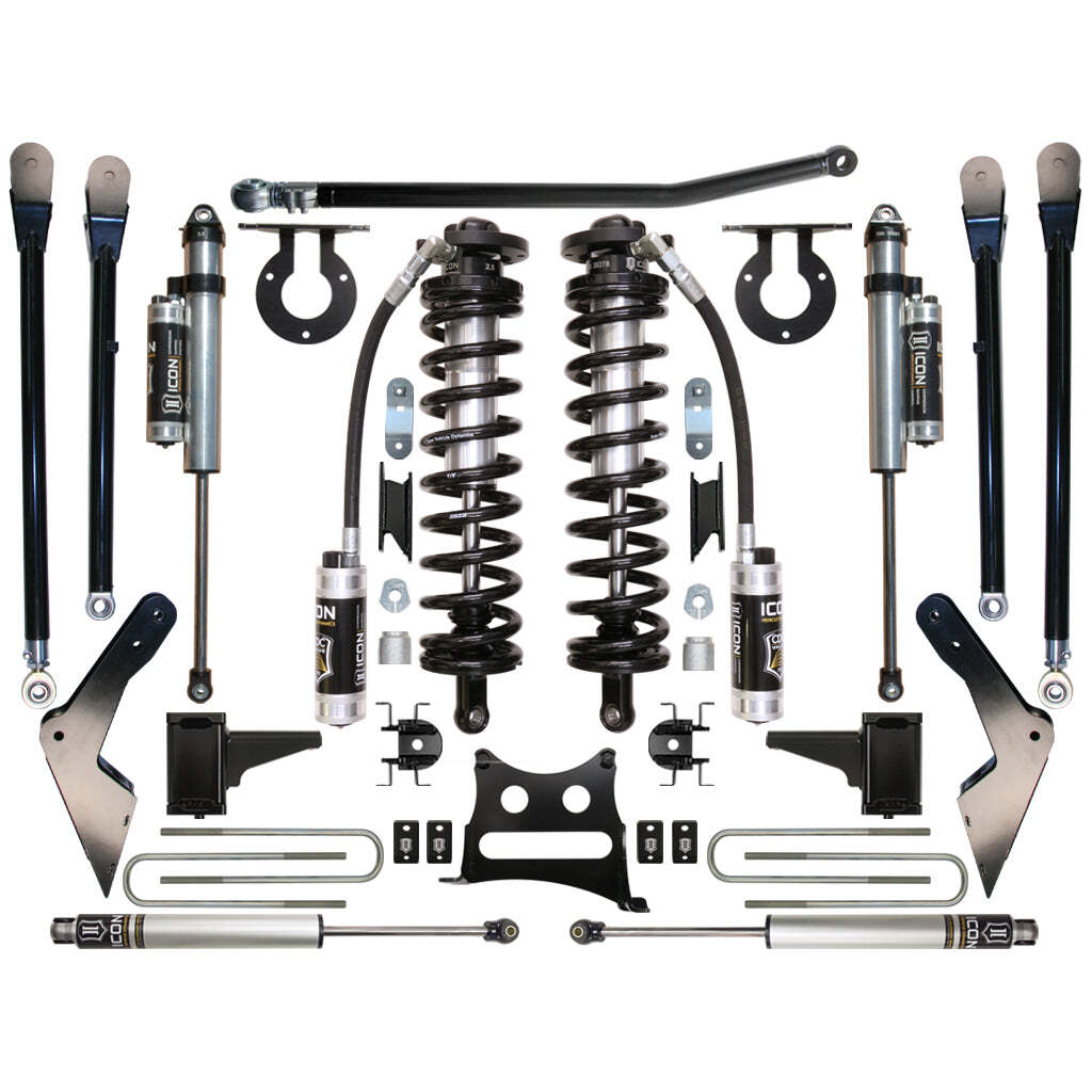 ICON K63125 Stage 5 Coilover Conversion System Ford F250/F350 4-5.5" Lift