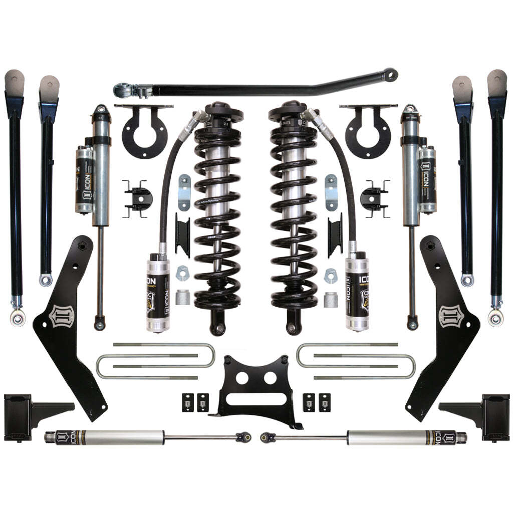 ICON K63135 Stage 5 Coilover Conversion System Ford F250/F350 4-5.5" Lift