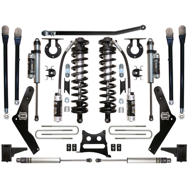 ICON K63135 Stage 5 Coilover Conversion System Ford F250/F350 4-5.5" Lift