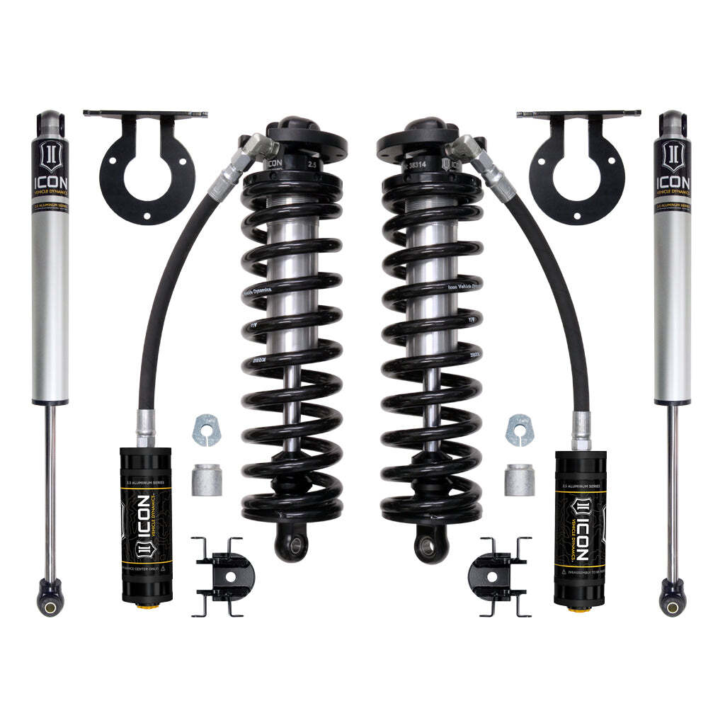 ICON K63141 Stage 1 Coilover Conversion System Ford F250/F350 4WD 2.5-3" Lift