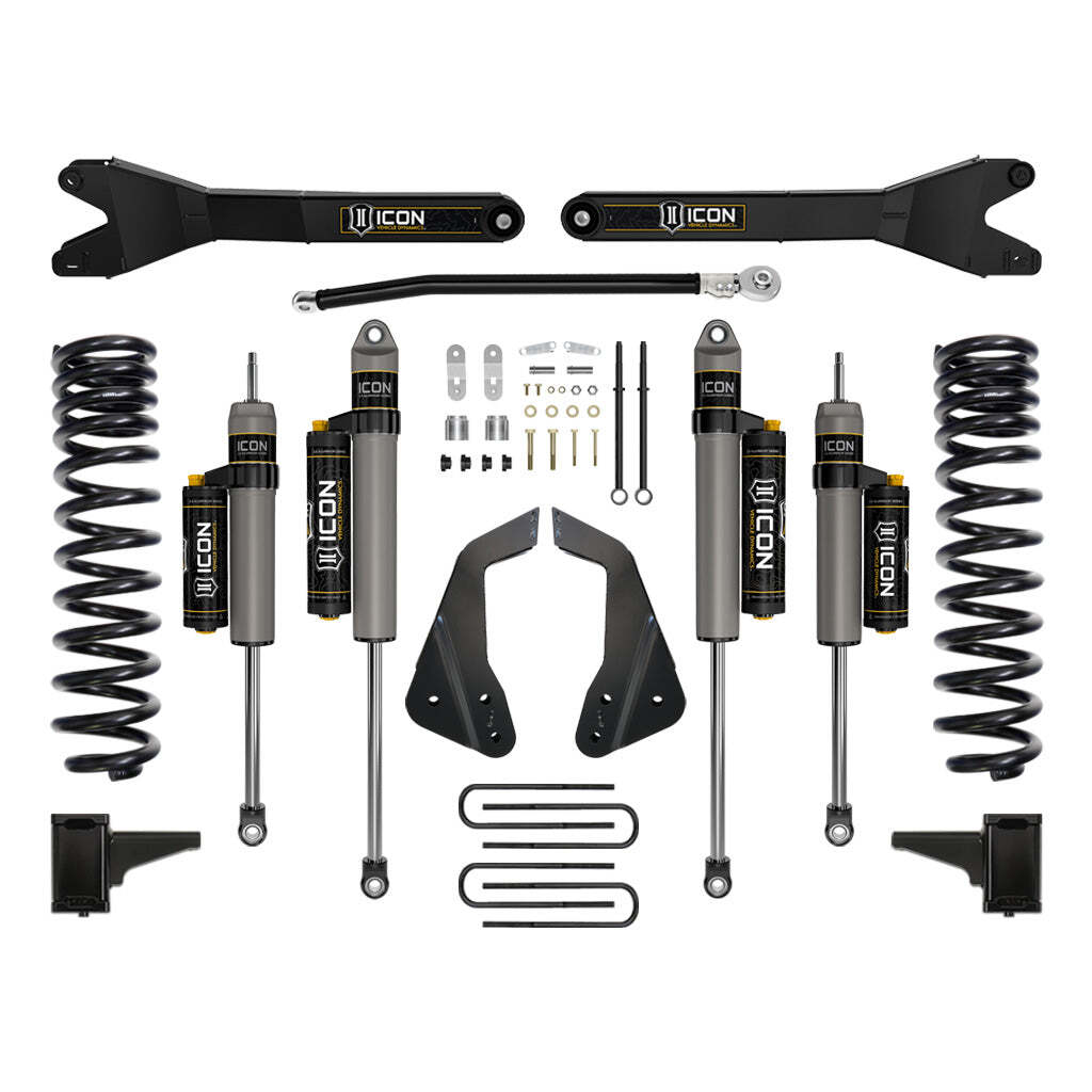ICON K64503R Stage 4 Suspension System w/Radius Arm Ford F250/F350 4.5" Lift