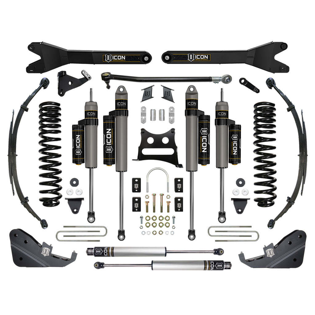 ICON K67114R Stage 4 Suspension System w/Radius Arm Ford F250/F350 7" Lift