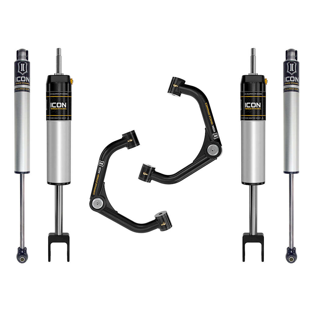ICON K78351T Stage 1 Suspension System Tubular UCA GM 2500/3500 HD 0-2" Lift