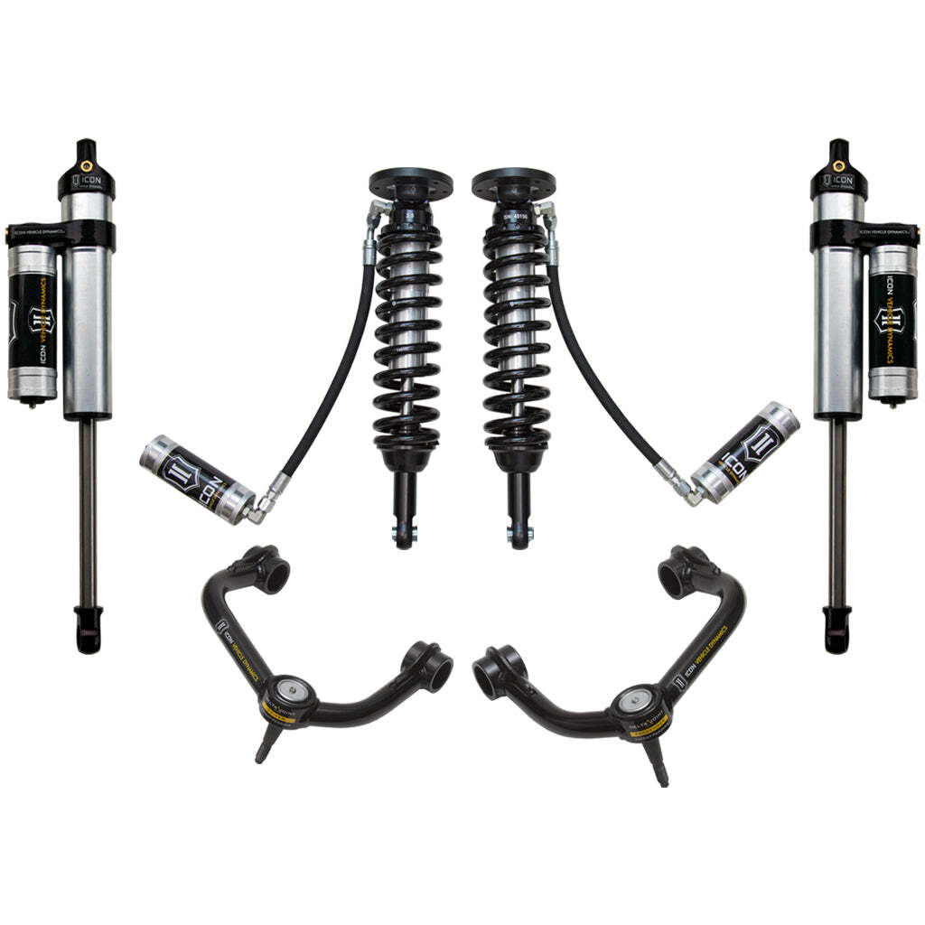 ICON K93004T Stage 4 Suspension System Tubular UCA Ford F150 4WD 1.75-2.63" Lift