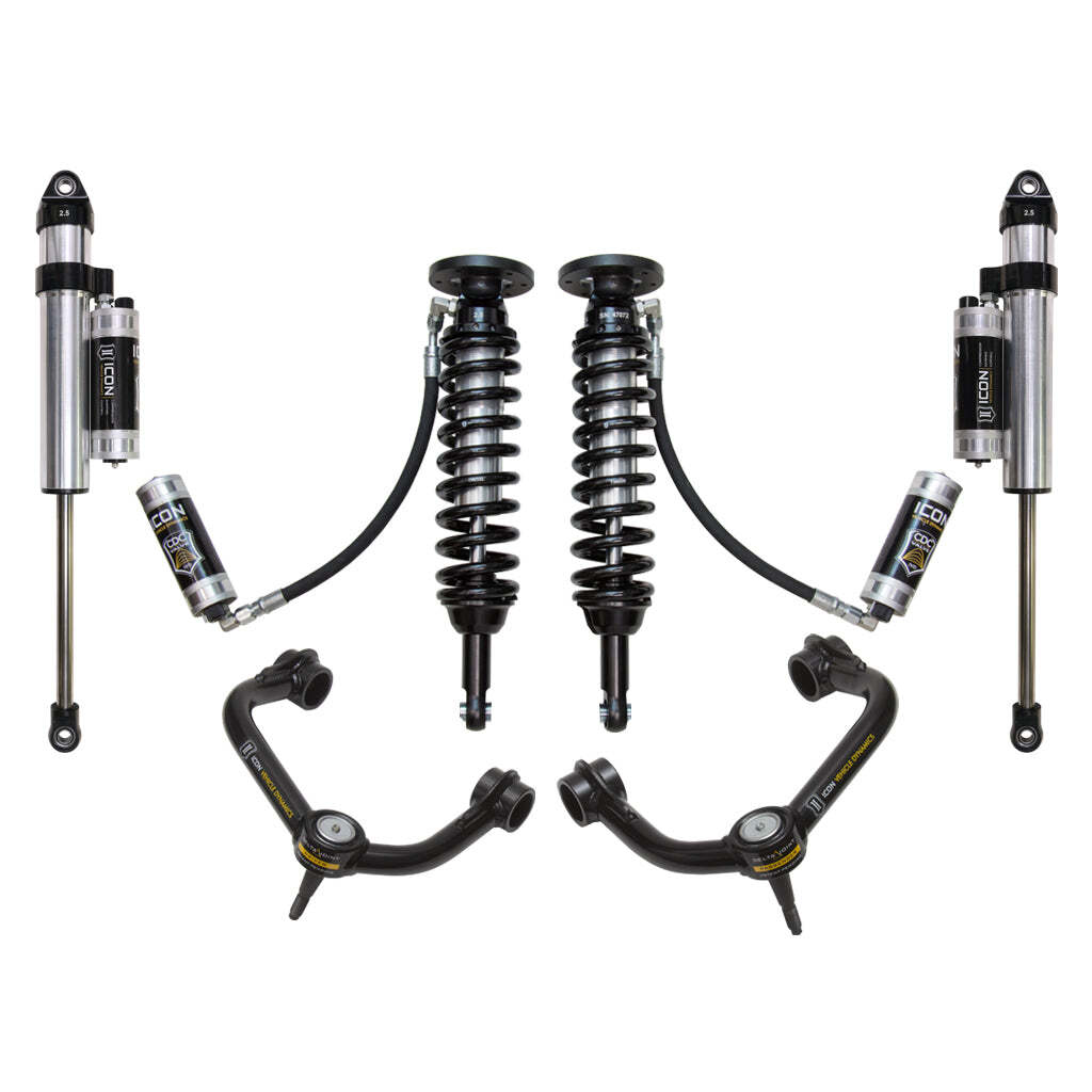ICON K93005T Stage 5 Suspension System Tubular UCA Ford F150 4WD 1.75-2.63" Lift