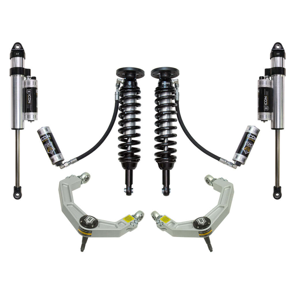 ICON K93005 Stage 5 Suspension System Billet UCA Ford F150 4WD 1.75-2.63" Lift