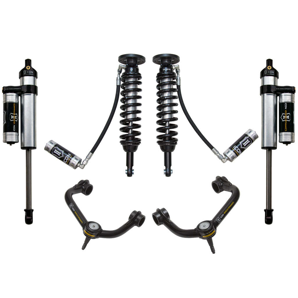 ICON K93012T Stage 3 Suspension System Tubular UCA Ford F150 2WD 1.75-2.63" Lift