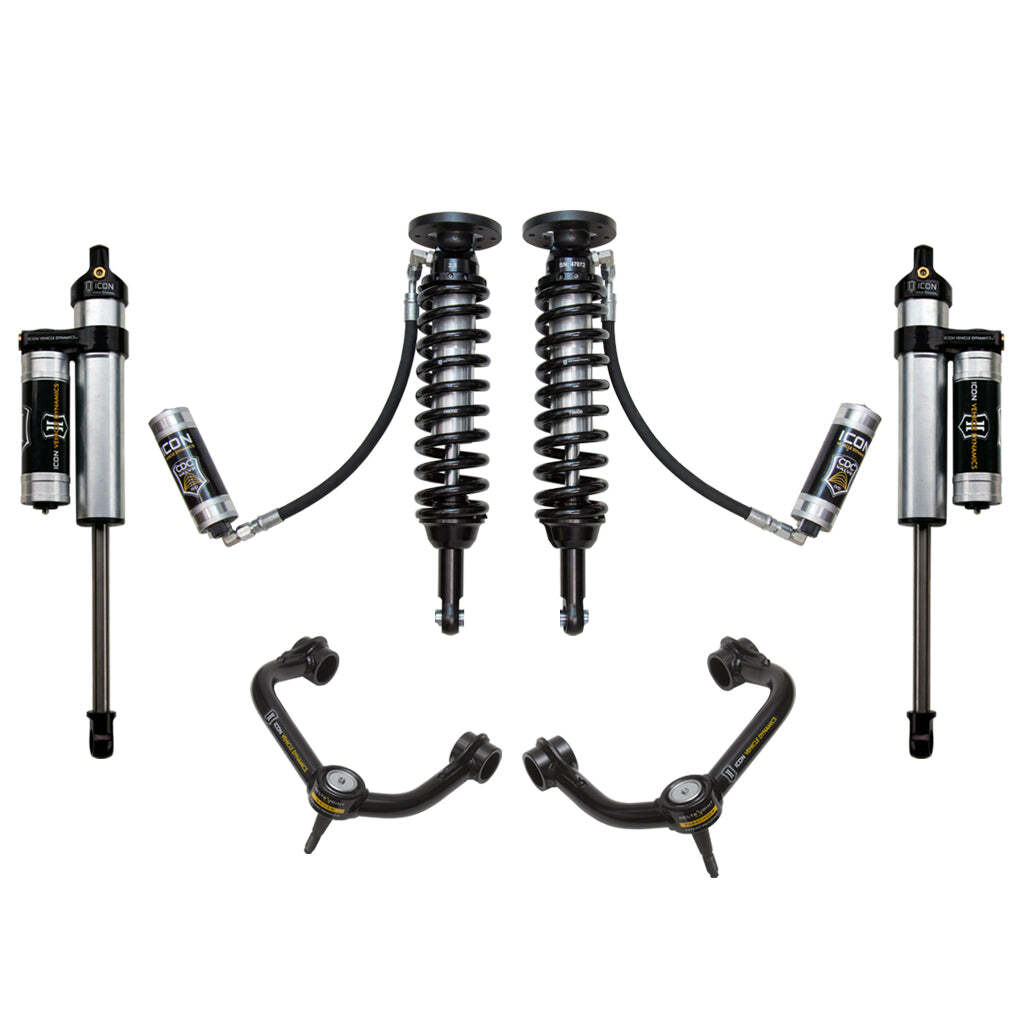 ICON K93013T Stage 4 Suspension System Tubular UCA Ford F150 2WD 1.75-2.63" Lift