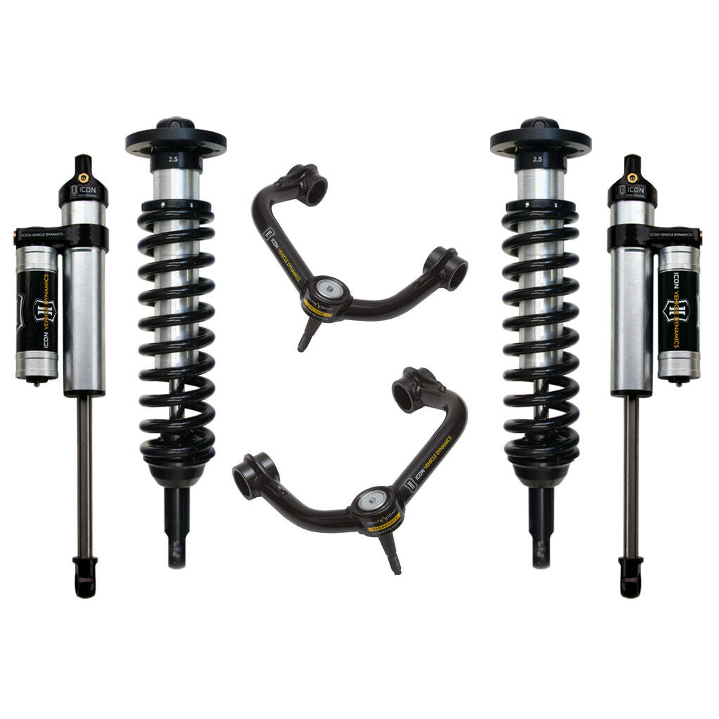 ICON K93022T Stage 3 Suspension System Tubular UCA Ford F150 4WD 0-2.63" Lift