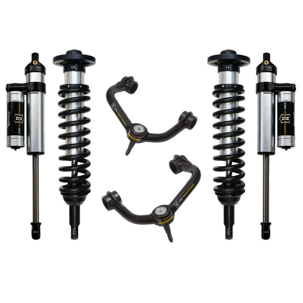 ICON K93032T Stage 3 Suspension System Tubular UCA Ford F150 2WD 0-2.63" Lift