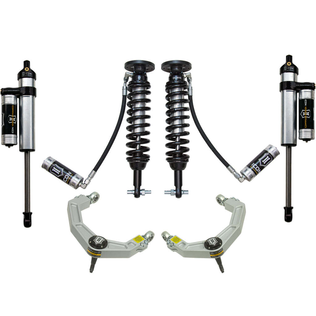 ICON K93064 Stage 4 Suspension System Billet UCA Ford F150 4WD 1.75-2.63" Lift