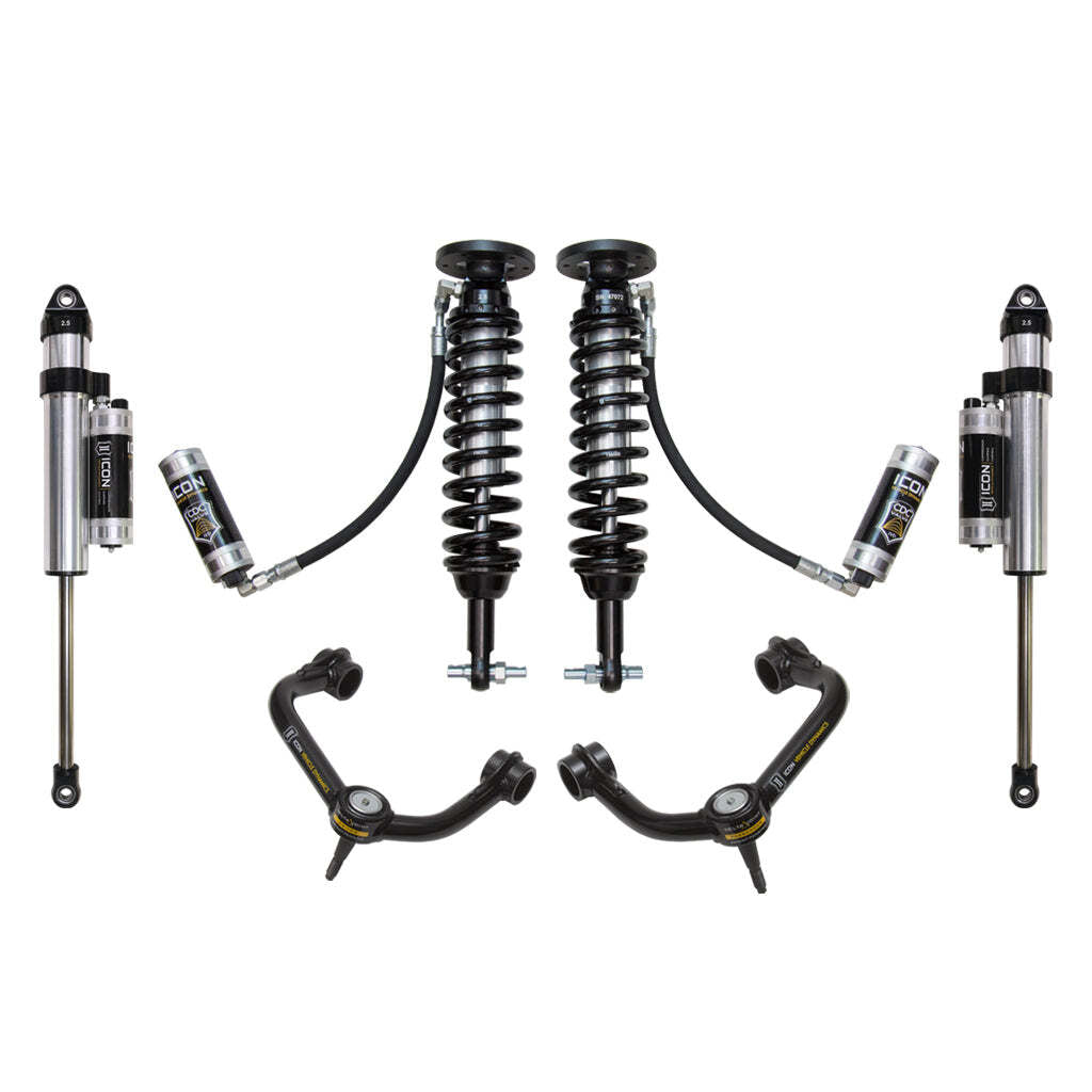 ICON K93065T Stage 5 Suspension System Tubular UCA Ford F150 4WD 1.75-2.63" Lift