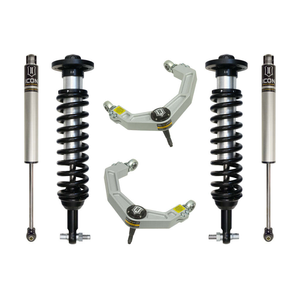 ICON K93072 Stage 2 Suspension System Billet UCA Ford F150 2WD 0-2.63" Lift