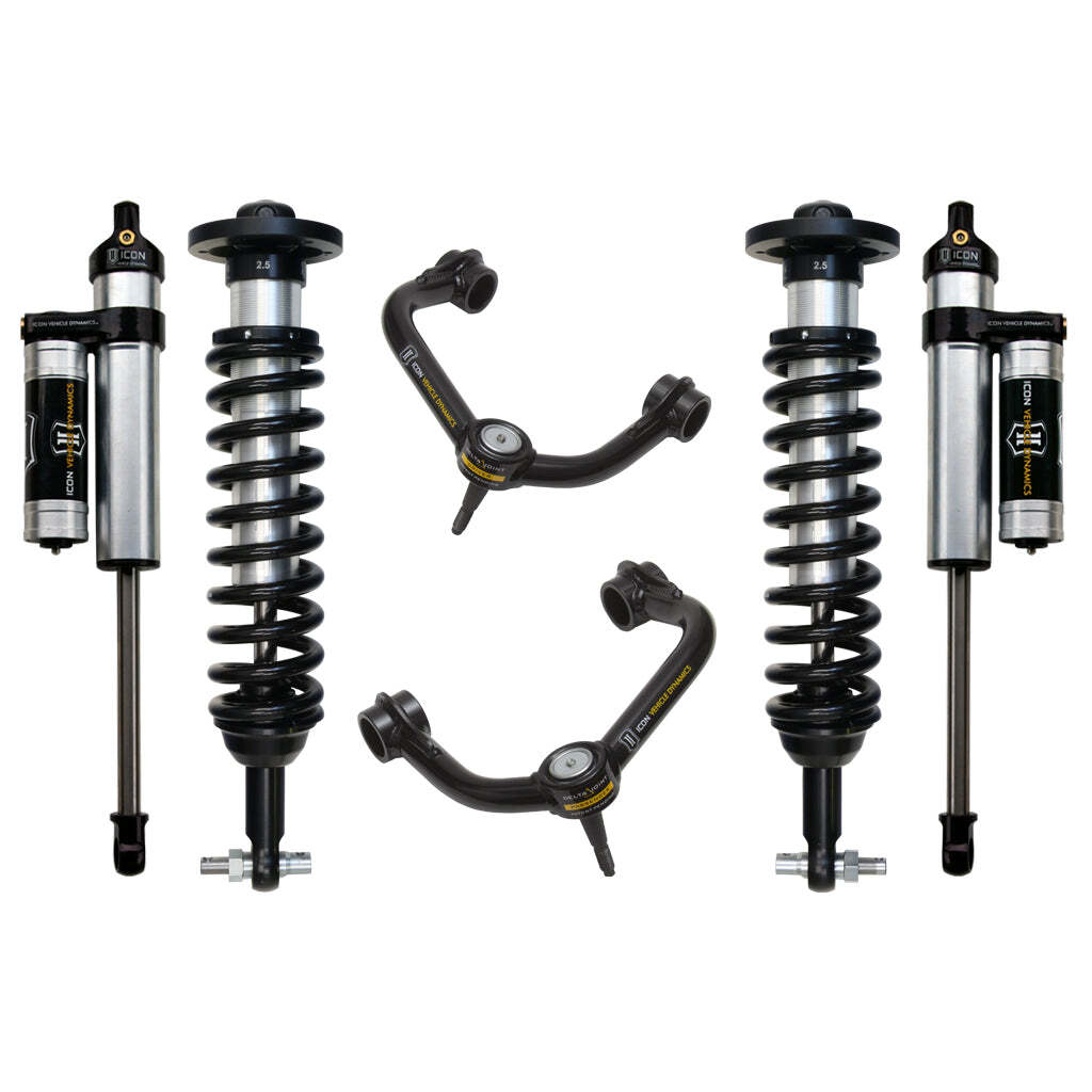 ICON K93073T Stage 3 Suspension System Tubular UCA Ford F150 2WD 0-2.63" Lift