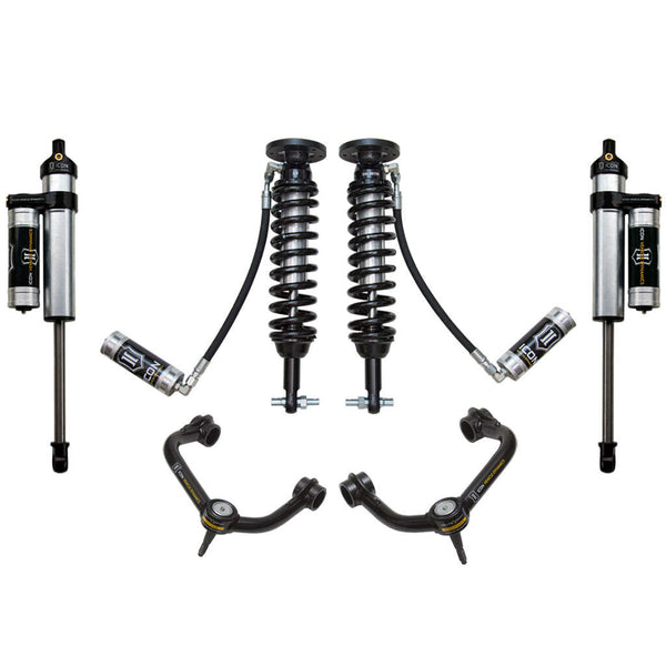 ICON K93074T Stage 4 Suspension System Tubular UCA Ford F150 2WD 1.75-2.63" Lift