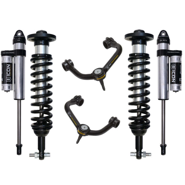 ICON K93083T Stage 3 Suspension System Tubular UCA Ford F150 4WD 0-2.63" Lift