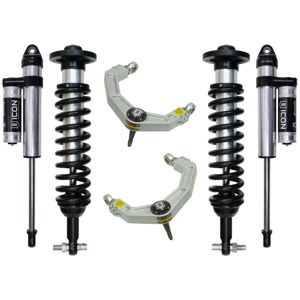 ICON K93083 Stage 3 Suspension System Billet UCA Ford F150 4WD 0-2.63" Lift