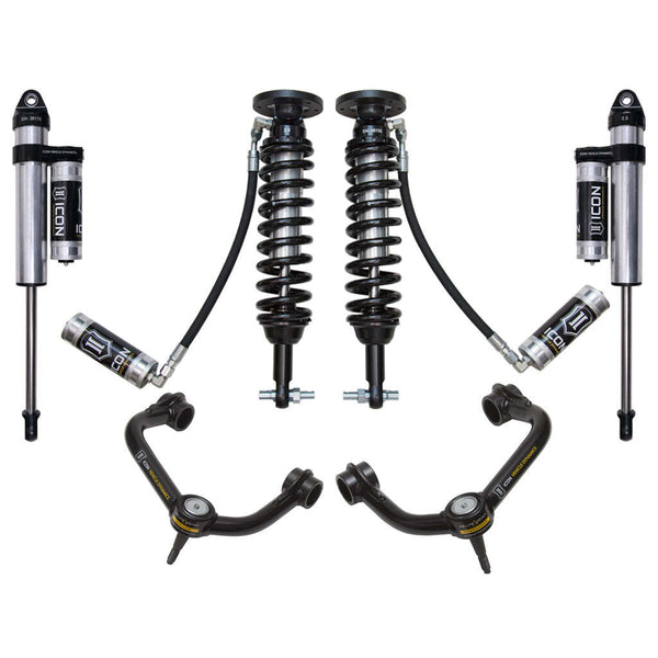 ICON K93084T Stage 4 Suspension System Tubular UCA Ford F150 4WD 2-2.63" Lift