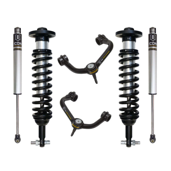 ICON K93092T Stage 2 Suspension System Tubular UCA Ford F150 2WD 0-3" Lift