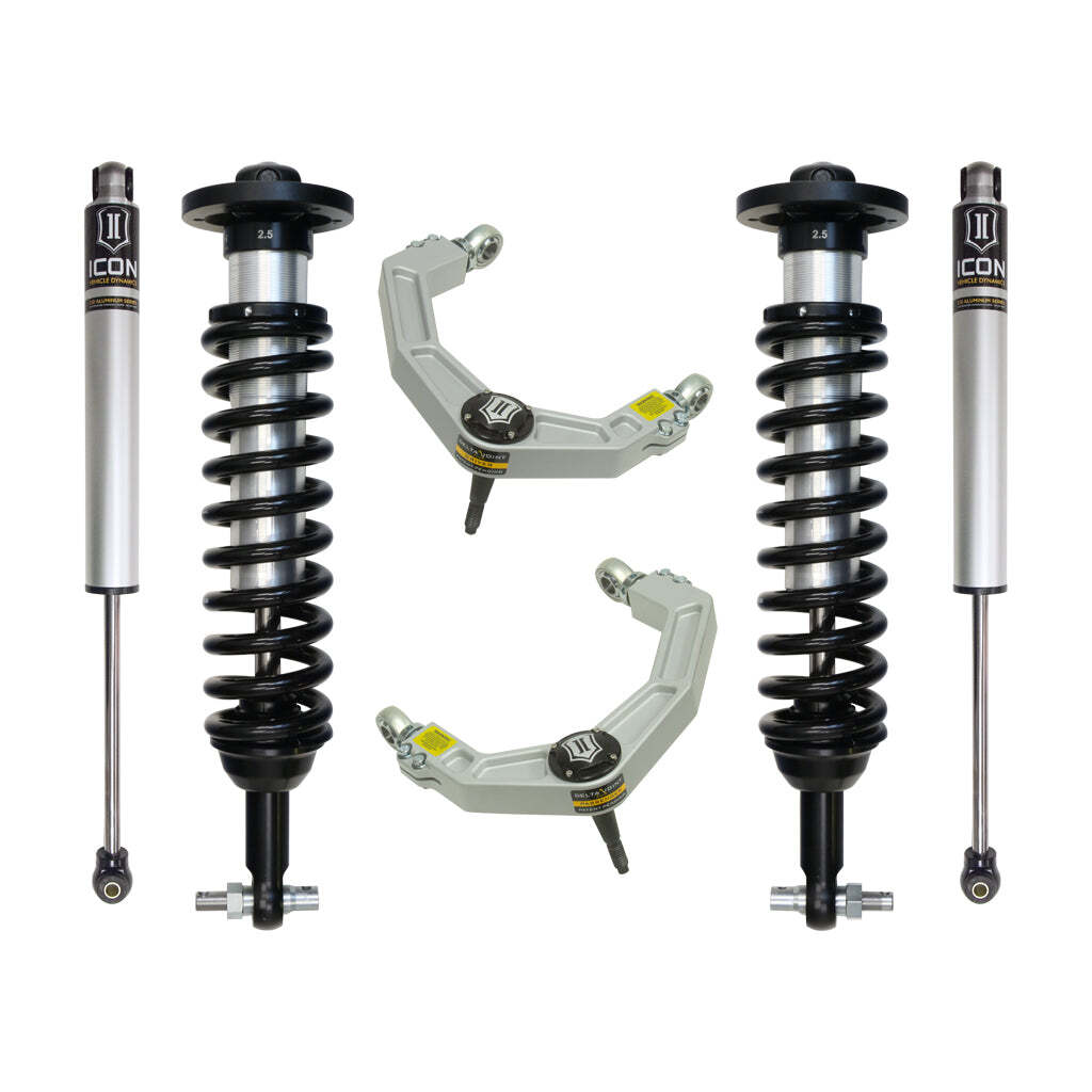 ICON K93092 Stage 2 Suspension System Billet UCA Ford F150 2WD 0-3" Lift