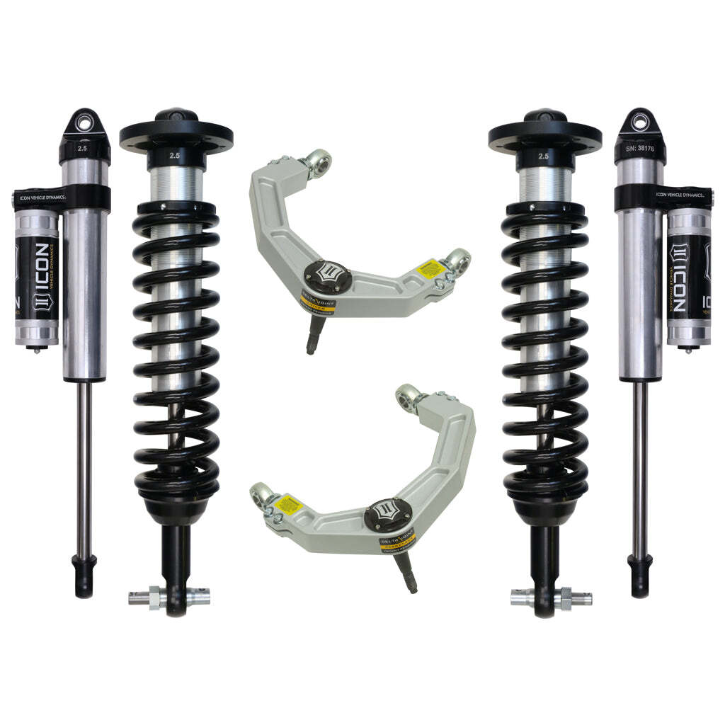 ICON K93093 Stage 3 Suspension System Billet UCA Ford F150 2WD 0-3" Lift