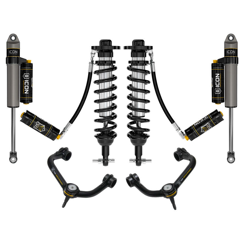 ICON K93125T Stage 5 Suspension System Tubular UCA Ford F150 2WD 0-3" Lift