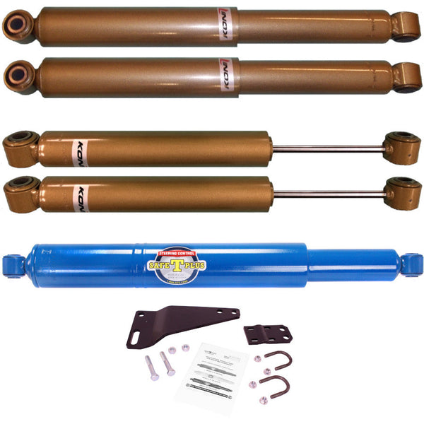 Koni FSD 4 Shock & Safe T Plus Steering Stabilizer Kit Ford 53 GVWR 16K-22K