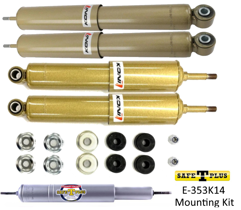 KONI FSD 4 Shock & Safe T Plus Steering Stabilizer Kit Ford E350/450 Chassis 10-Current