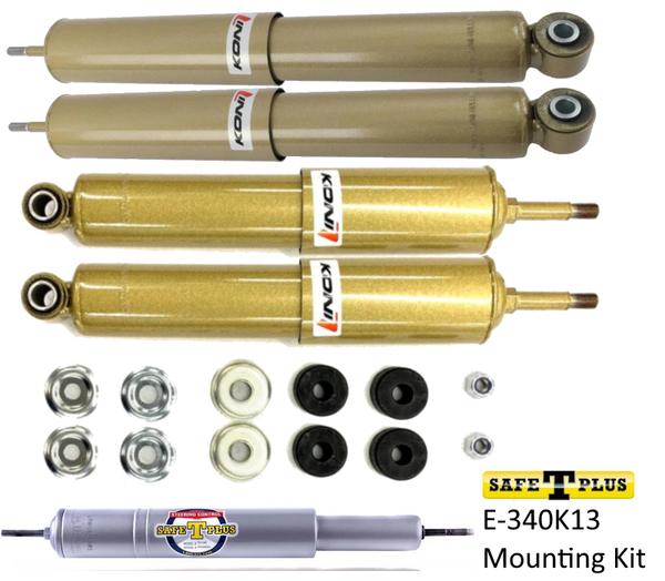 KONI FSD 4 RV Shock & Safe T Plus Steering Stabilizer Kit Ford E350/450 Chassis 92-09