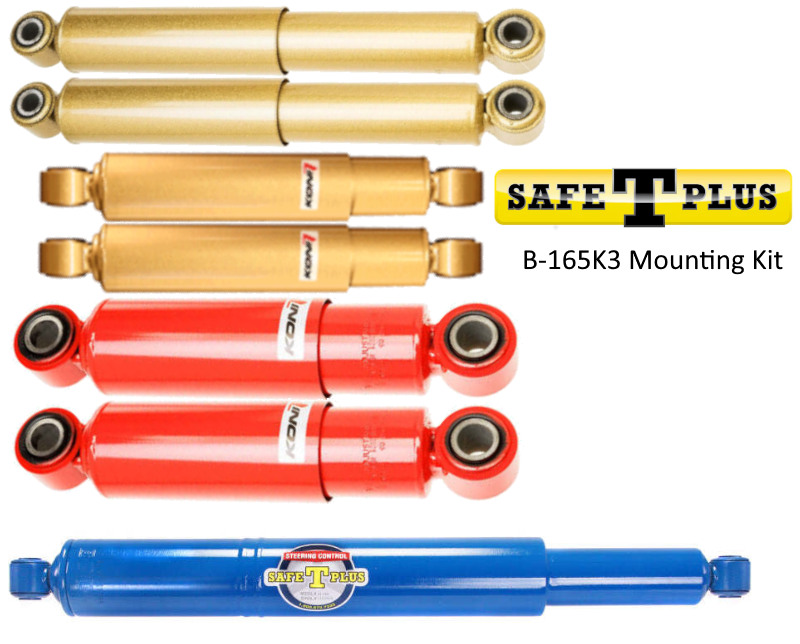 KONI Special D/FSD 6 RV Shock & Safe T Plus Stabilizer Kit Bluebird LX/LXi 1 3/4" Tie Rod 95-98 with non-steerable tag axle