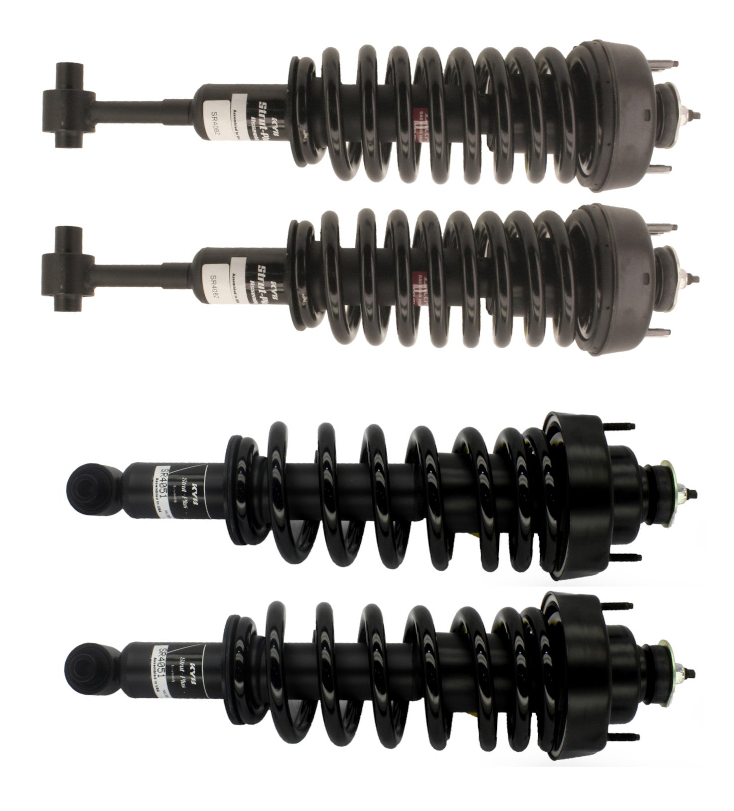 KYB Strut-Plus Assembly Front and Rear Kit SR4082, SR4051