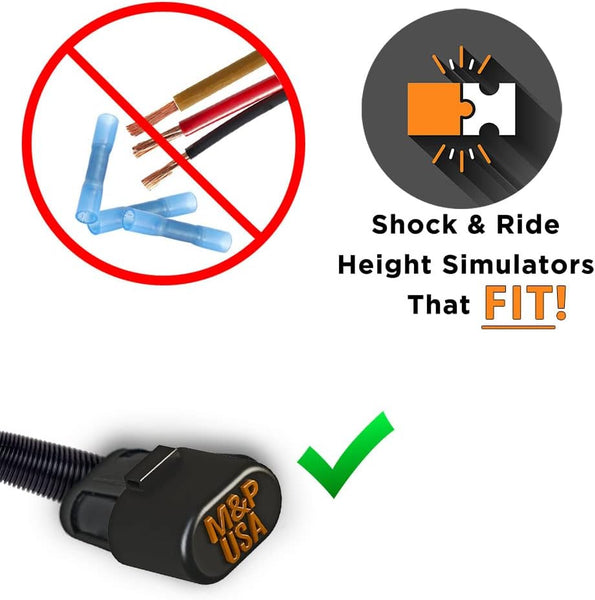 M&P USA GM MagneRide Shock & Ride Height Bypass/Delete Kit MPUSA110 Compatible with 2021-2023 Cadillac, Chevrolet & GMC