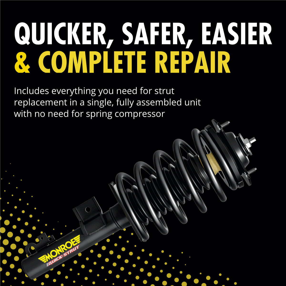 Monroe 272170 Front Right Quick-Strut Complete Strut Assembly