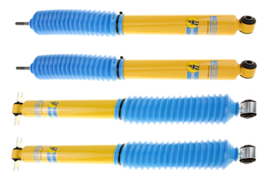 Jeep Wrangler Complete Set Front and Rear 4600 Heavy Duty (B6) Shock Absorbers