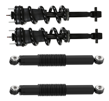 GMC Sierra 1500, Chevrolet Silverado 1500 OE Spectrum Complete Set Front Left, Front Right, Rear Active to Passive Suspension Conversion Kit