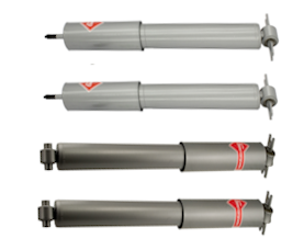 Jeep TJ KYB Complete Set Front and Rear  Gas-a-Just Shock Absorbers