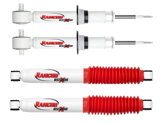 Ford F-150 (4WD) Rancho  Front Struts and Rear 4" Lift Shock Absorbers RS5000X Set