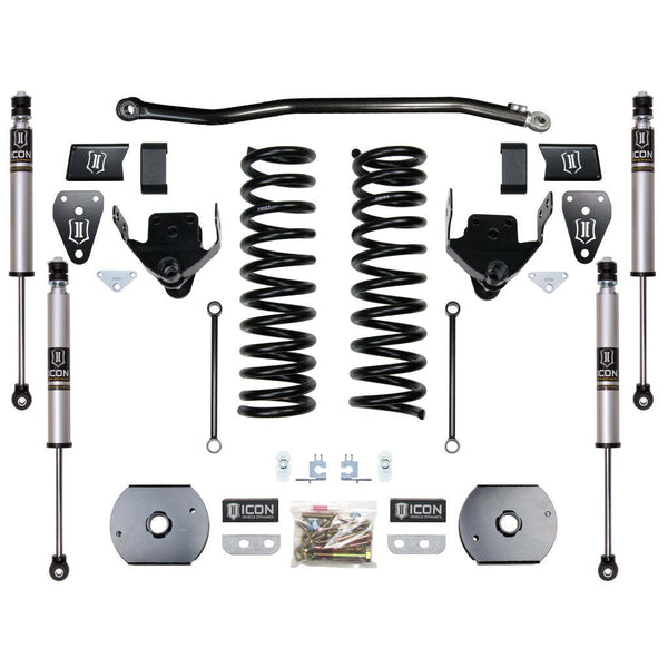 ICON K214521A Stage 1 Suspension System w/ OEM Air Ride Ram 2500 4WD 4.5" Lift