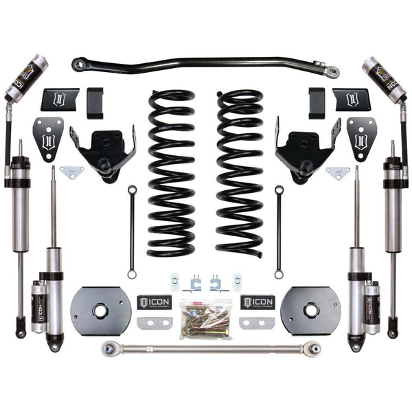 ICON K214523A Stage 3 Suspension System w/ OEM Air Ride Ram 2500 4WD 4.5" Lift