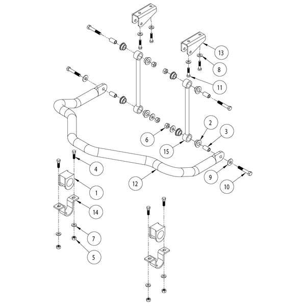 Roadmaster 1129-148 Rear Sway Bar