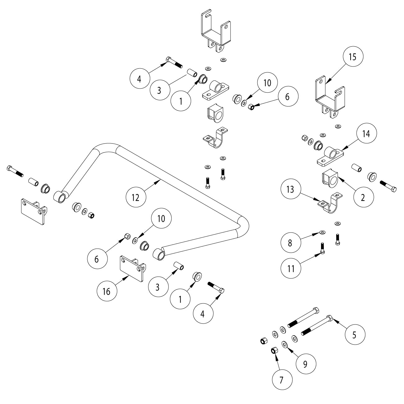 Roadmaster 1249-101 Front Sway Bar