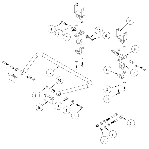 Roadmaster 1249-101 Front Sway Bar