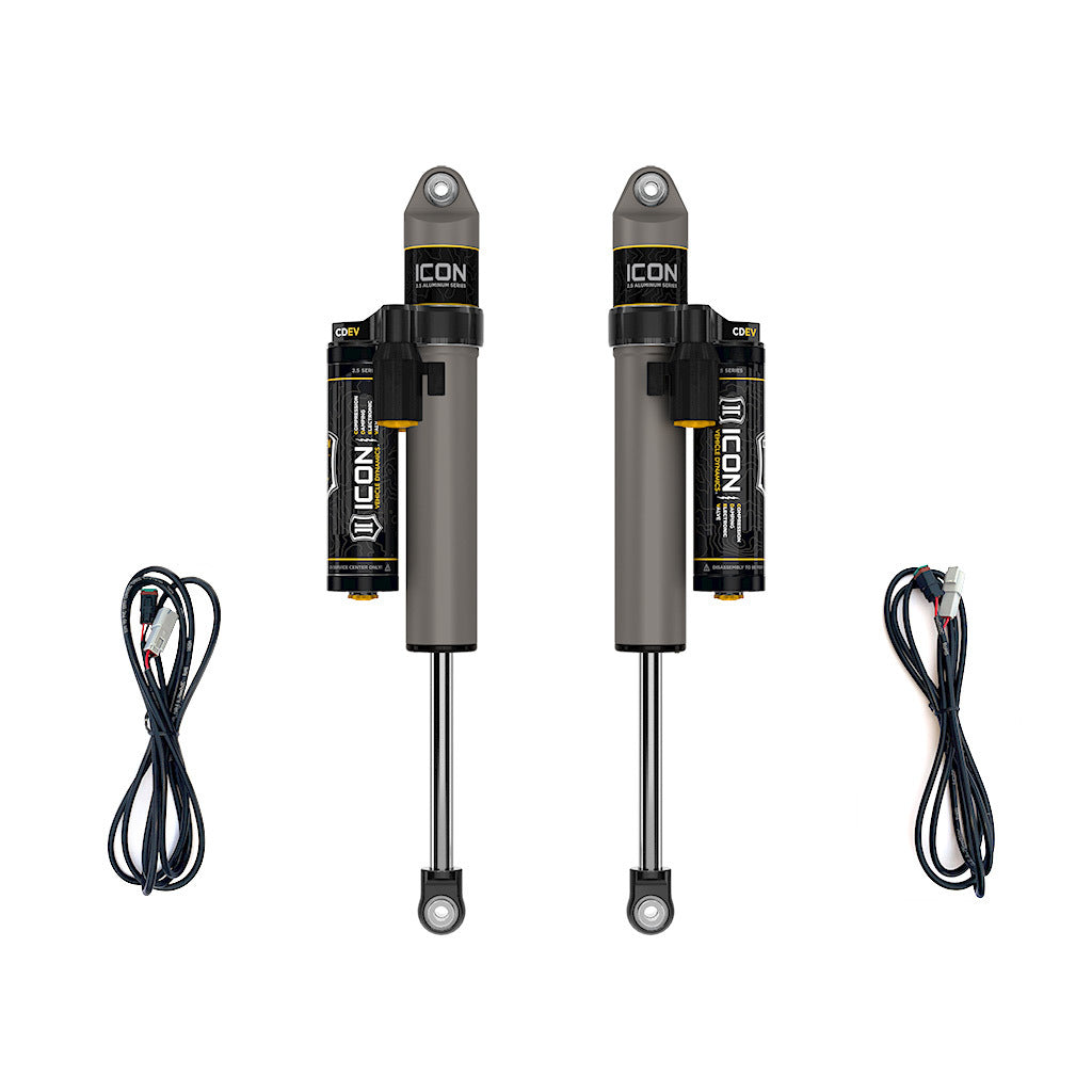 ICON 27726EP Jeep JL Wrangler 2.5" Lift Rear 2.5 VS Piggy/CDEV Shocks Pair