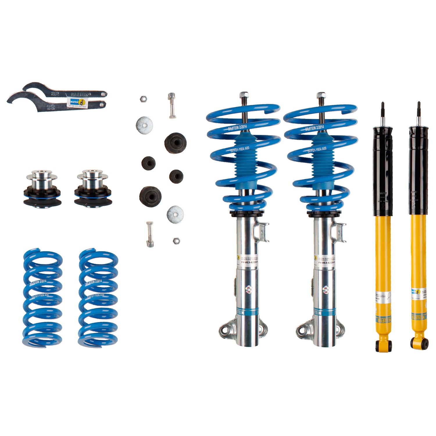 Bilstein 47-100770 Front and Rear B14 (PSS) Suspension Kit Mercedes-Benz C32 AMG, C55 AMG, C230, C240, C280, C320, C350, CLK55 AMG, CLK63 AMG, CLK320, CLK350, CLK500, CLK550