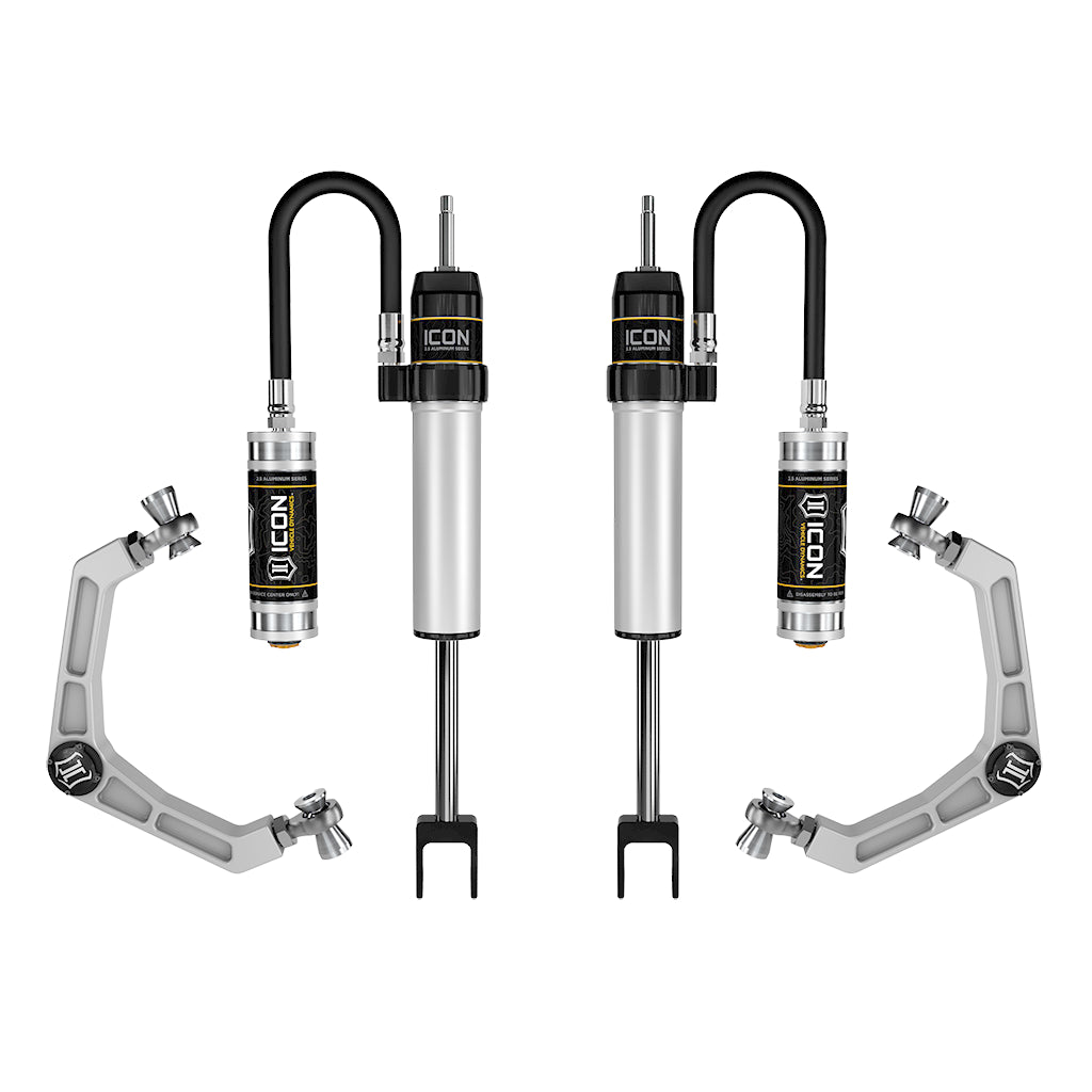 ICON 78734 GM 2500/3500 HD 0-2" Lift 2.5 VS Shock System RR/CDCV Billet UCA