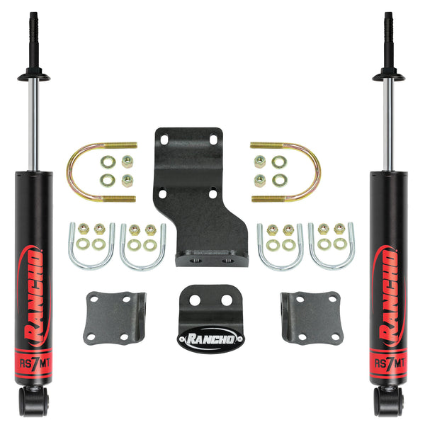 Rancho RS98107 Front Steering Damper Kit Jeep Wrangler