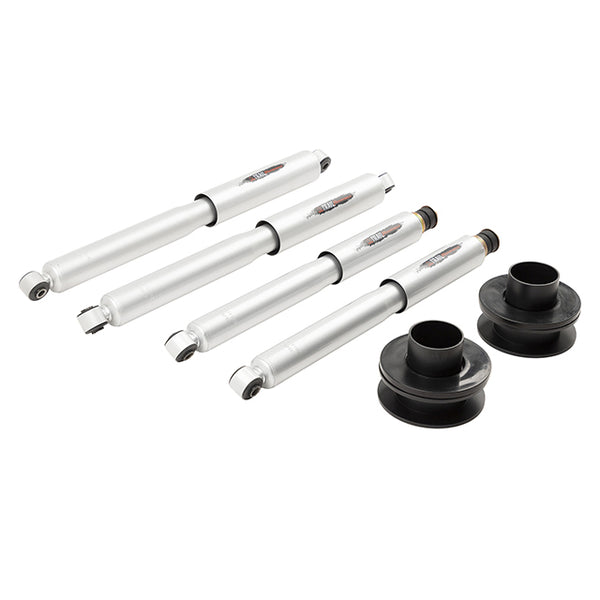 Belltech 1028SP Leveling Kit 2.5" Coil Spring Spacer Inc. Front and Rear Trail Performance Struts/Shocks