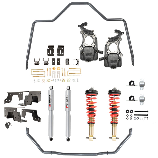 Belltech 1051HK Lowering Kit Complete Kit Inc. Height Adjustable Front Coilovers & Anti-Swaybar Set