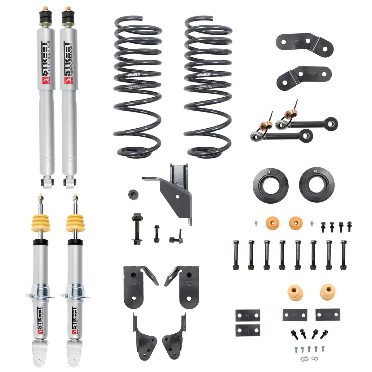 Belltech 1061SP Lowering Kit Front And Rear Complete Kit W/ Street Performance Shocks